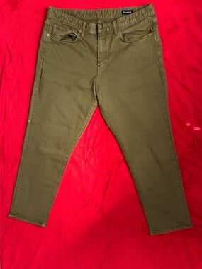 Bonobos Straight Jeans in Olive Green